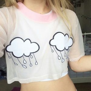 Ragged Priest Rain on Me Crop Top